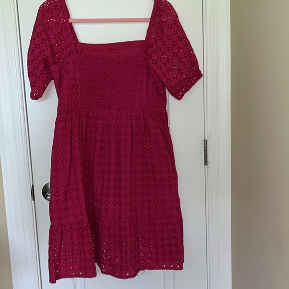 🆕 La Blanca Resortwear Dress Coverup Magenta Size L - Picture 4 of 11